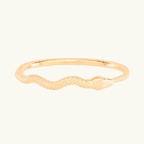 Catbird Sylvie Gold Snake Stacking Ring 7 - Picture 2 of 5